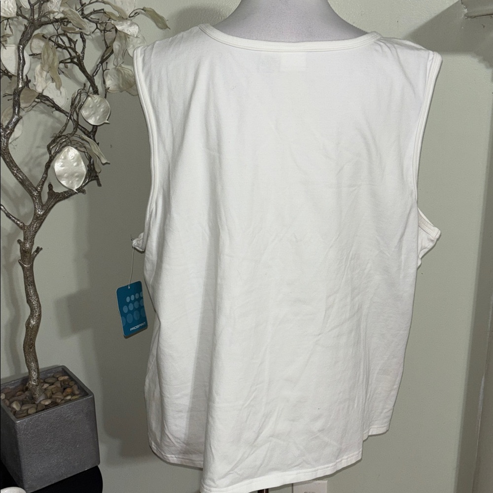 Prospirit White Tank Top - Picture 2 of 2